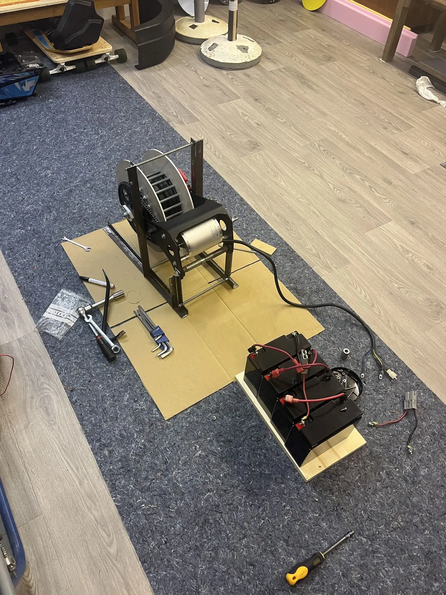 Foil seilwinde bau 1